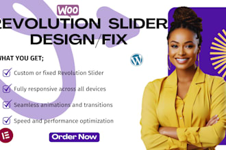 design revolution slider or fix slider revolution for your wordpress site