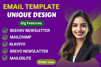 design mailerlite, klaviyo, brevo, email marketing template newsletter, mailchim