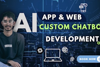 develop chatgpt ai mobile app or ai website, ai saas app ai chatbot, ai software