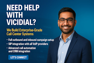 provide complete vicidial setup, configuration, and automation