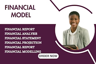 prepare financial statements, financial analysis, model, projection and forecast