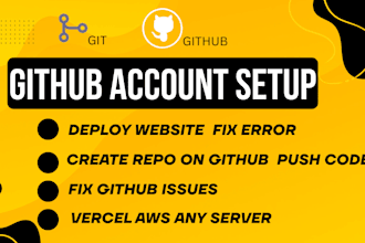 setup website using github, fix errors add features deploy on railway vercel aws