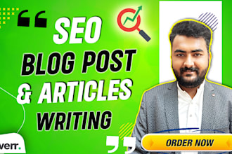 do SEO blog post writing, article writing, content writing and copywriting