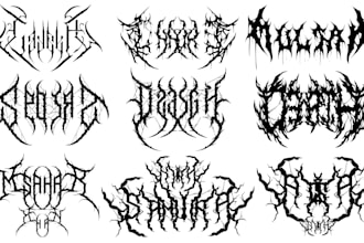 design a dark, death metal or gothic style logo