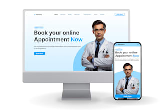 design a modern figma website UI for doctors, clinics, dentist, or medical sites