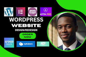 build wordpress website using acf kadence wp bakery crocoblock jetengine astra