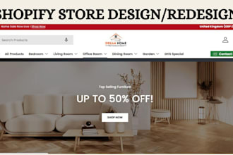 do shopify store design, SEO, speed optimization and data entry services