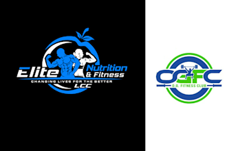 do modern fitness logo or t shirt design