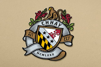 draw custom and original coat of arms, heraldic family crest