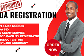 handle fda registration and compliance for food drug or medical device