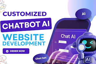 develop a custom ai chatbot website using chatgpt or dialogflow