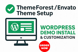 install wordpress theme from themeforest or envato elements kit professionally