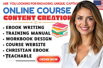 create online course creation training manual course content course curriculum