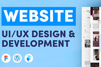 design modern saas website, landing page in figma and wordpress