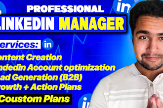 be your linkedin content creator and account manager