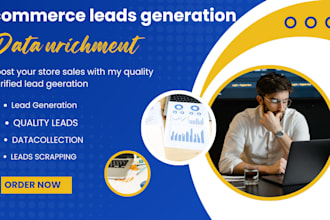 collect scrape ecommerce leads, data enrichment