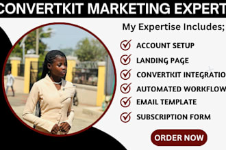 setup convertkit email template automation design klaviyo newsletter