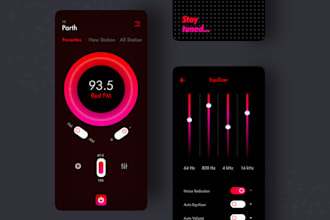 build radio app, live streaming station app with radio widget