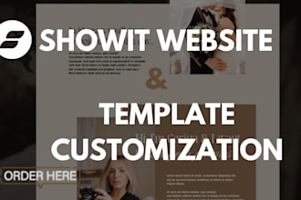build showit website, customize showit template, redesign and update showit