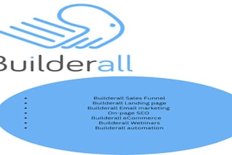 design landing page, sales funnel ,website using builderall