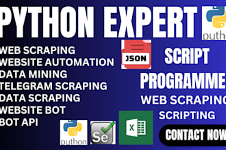 do web scraping,google map scraping,web automation,python rpa bot,data scraping,