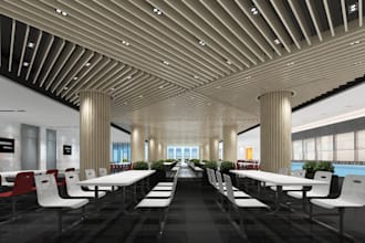 modern catering hotel restaurant cafeteria,cafe coffee shop, fast food, lobby