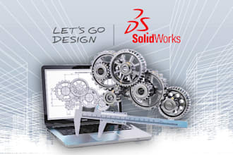 create 3d models and assemblies in solidworks