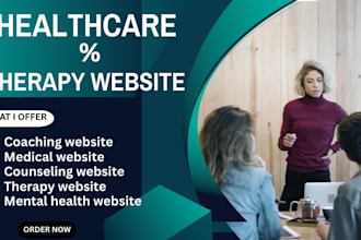 design medical website, mental health wellness counseling and therapy website