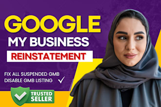 optimize and setup gmb profile, fix suspended gmb, reinstate gmb, disable gmb