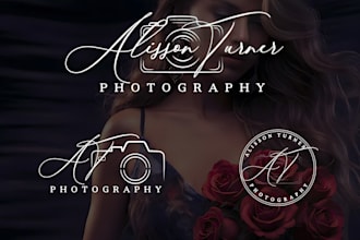 design professional photography watermark or signature logo