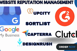 clutch reputation online g2 upcity management designrush goodfirm gmb