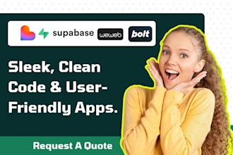 build lovable dev ai web app, supabase, bolt new ai,  weweb io lovable ai vercel