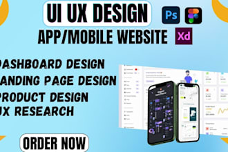 do figma website design, ui ux design, mobile app ui ux design, web design
