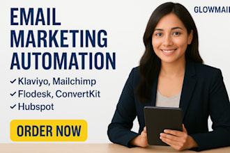 email marketing automation klaviyo mailchimp flodesk convertkit hubspot setup