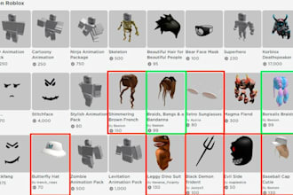 import ugc item into roblox game, map creation, roblox vfx, game ui, animate,bot