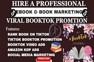 promote and market your ebook or book on my booktok tiktok account