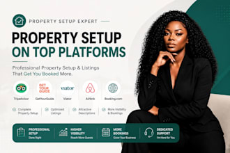 do property setup on tripadvisor getyourguide viator booking airbnb website