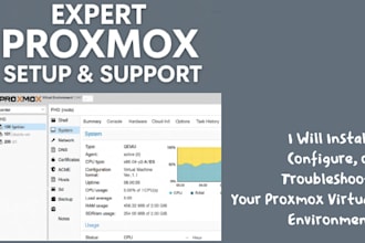 build you a virtual environment on proxmox