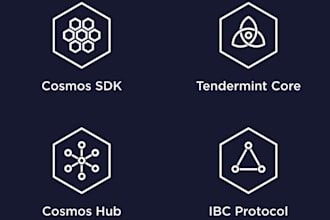 build 2 layer blockcain cosmwasm token polkdot or substrate cosmos sdk dex cex