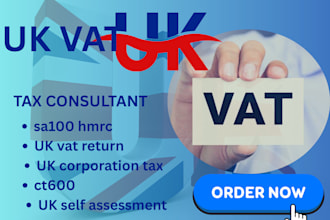 file UK vat return, UK corporation tax, ct600, UK self assessment, sa100 hmrc