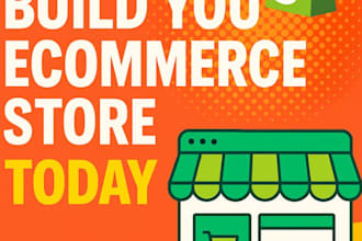 build shopify store or dropshipping ecommerce store