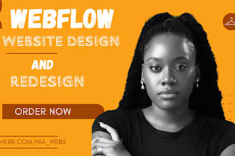 develop, design, fix webflow landing pages, edit revamp webflow website redesign