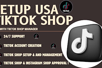 create USA tiktok shop setup instagram shop tiktok shop manager for non USA