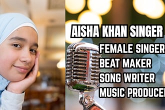 sing and write perfectly in arabic and english ghostwriter rap afro house pop