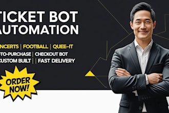build ticketing bot, ticketmster, chelsea, real madrid, queue it, glastonbury