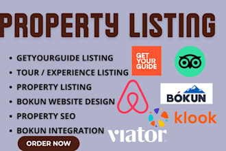 list your tours on viator, getyourguide, tripadvisor, klook airbnb and bokun