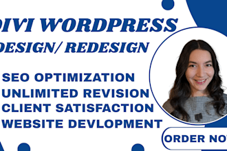 build divi wordpress website divi theme customization design and bug fix