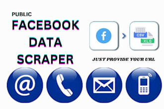 extract facebook data,  page followers or group data, face book lead generation