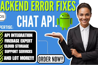 fix backend errors deploy app to firebase setup up cloud storage chat api app