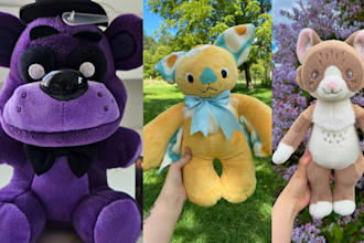 do custom handcraft plush stuffed animal plushies toy